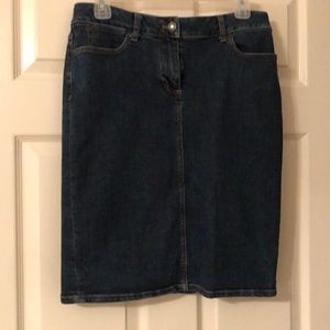 Talbots Jean skirt